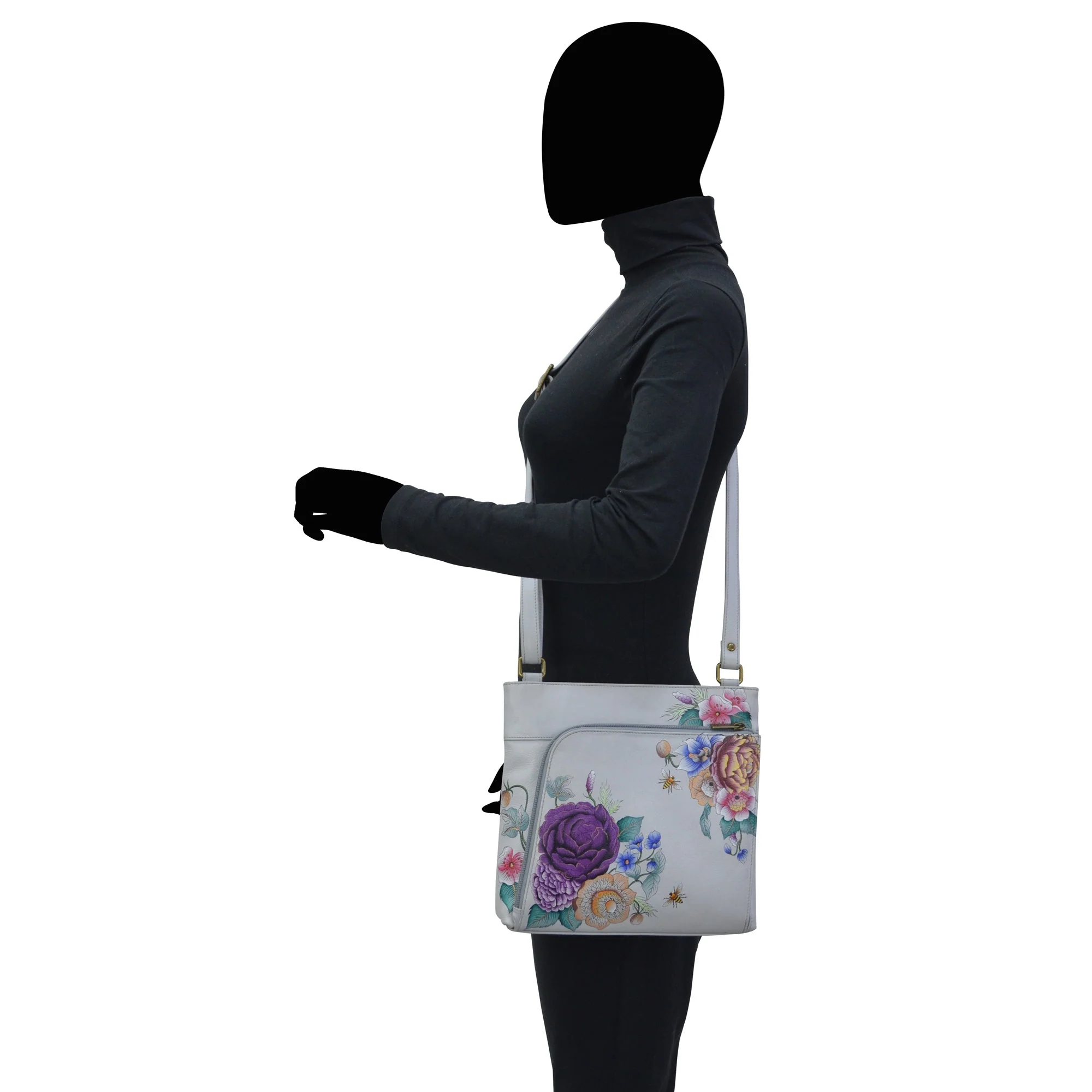 Crossbody With Front Zip Organizer - 651 - Image 6